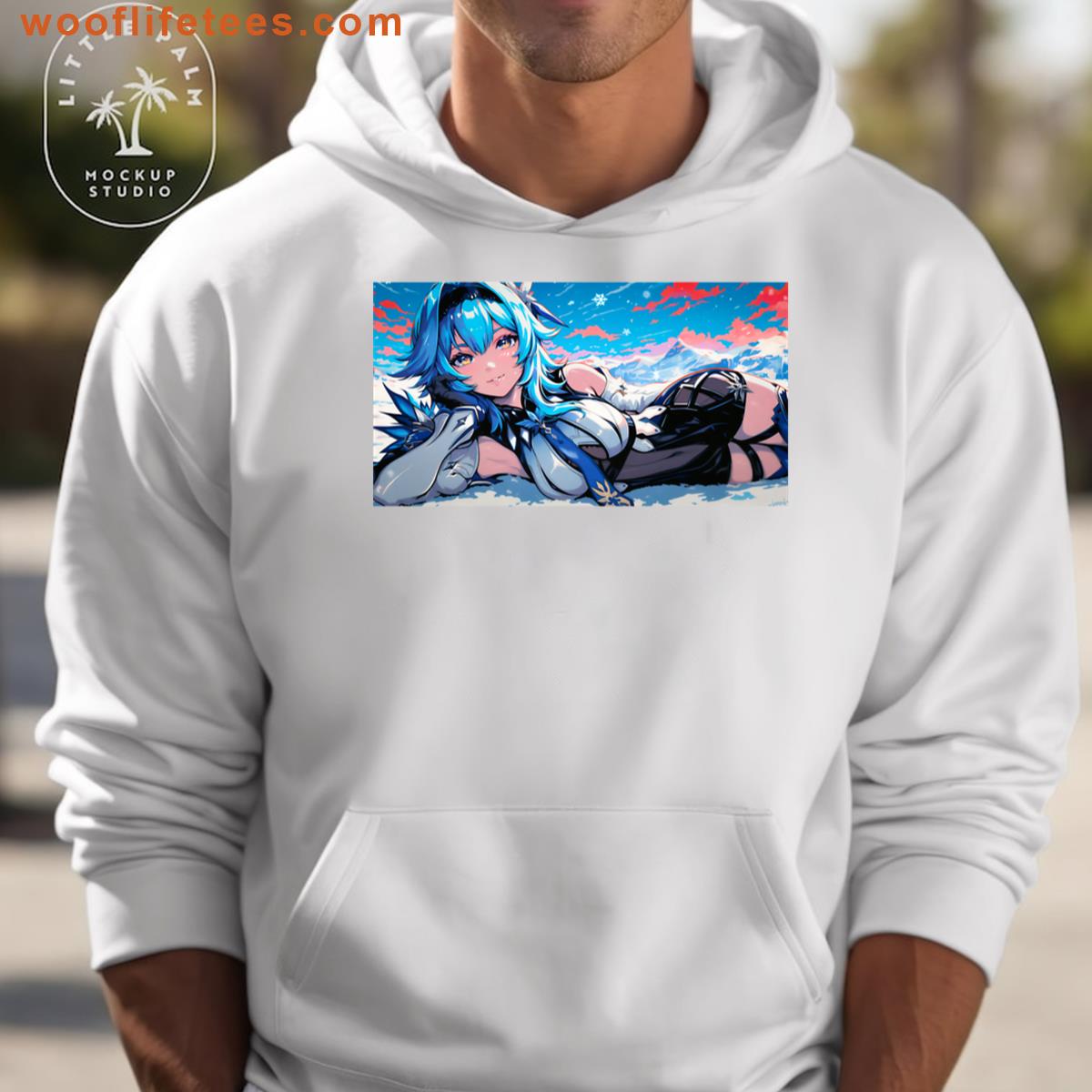 Eula Genshin Impact Spindrift Knight Cryo Deskmat T-shirt