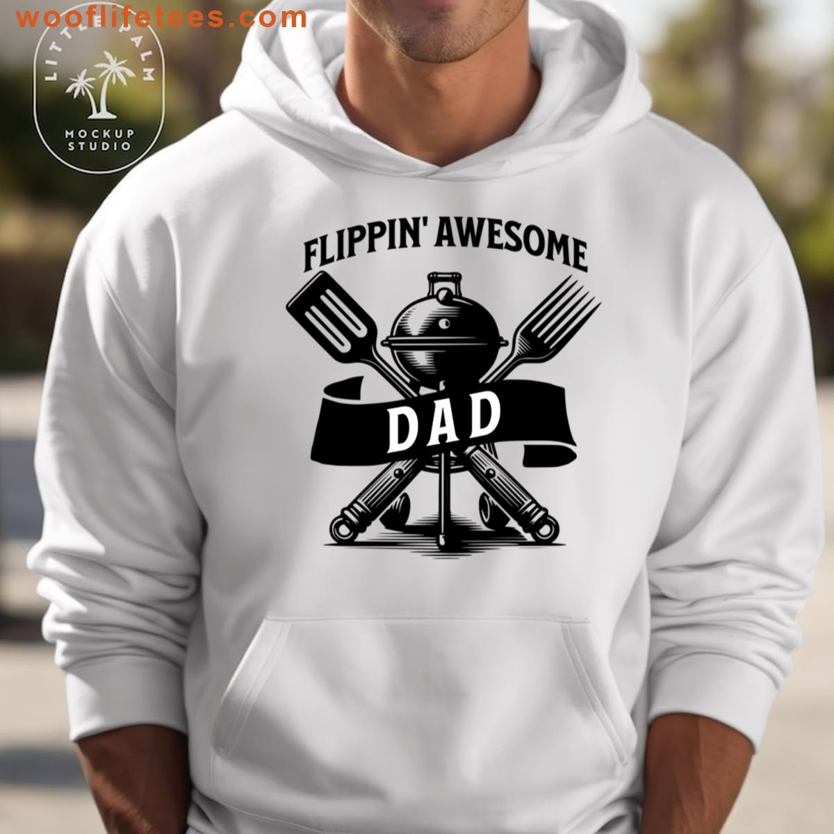 Fathers Day Flippin Awesome Dad Oversized T-shirt