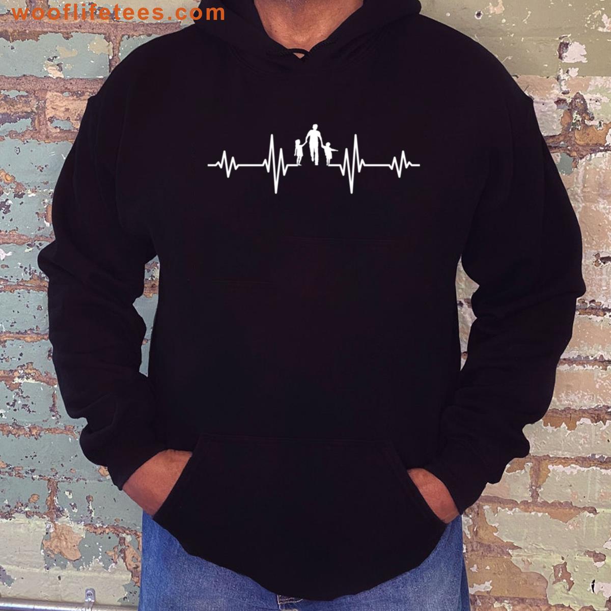 Fathers Day Heartbeat Fathers Day Outfit Dad T-shirt