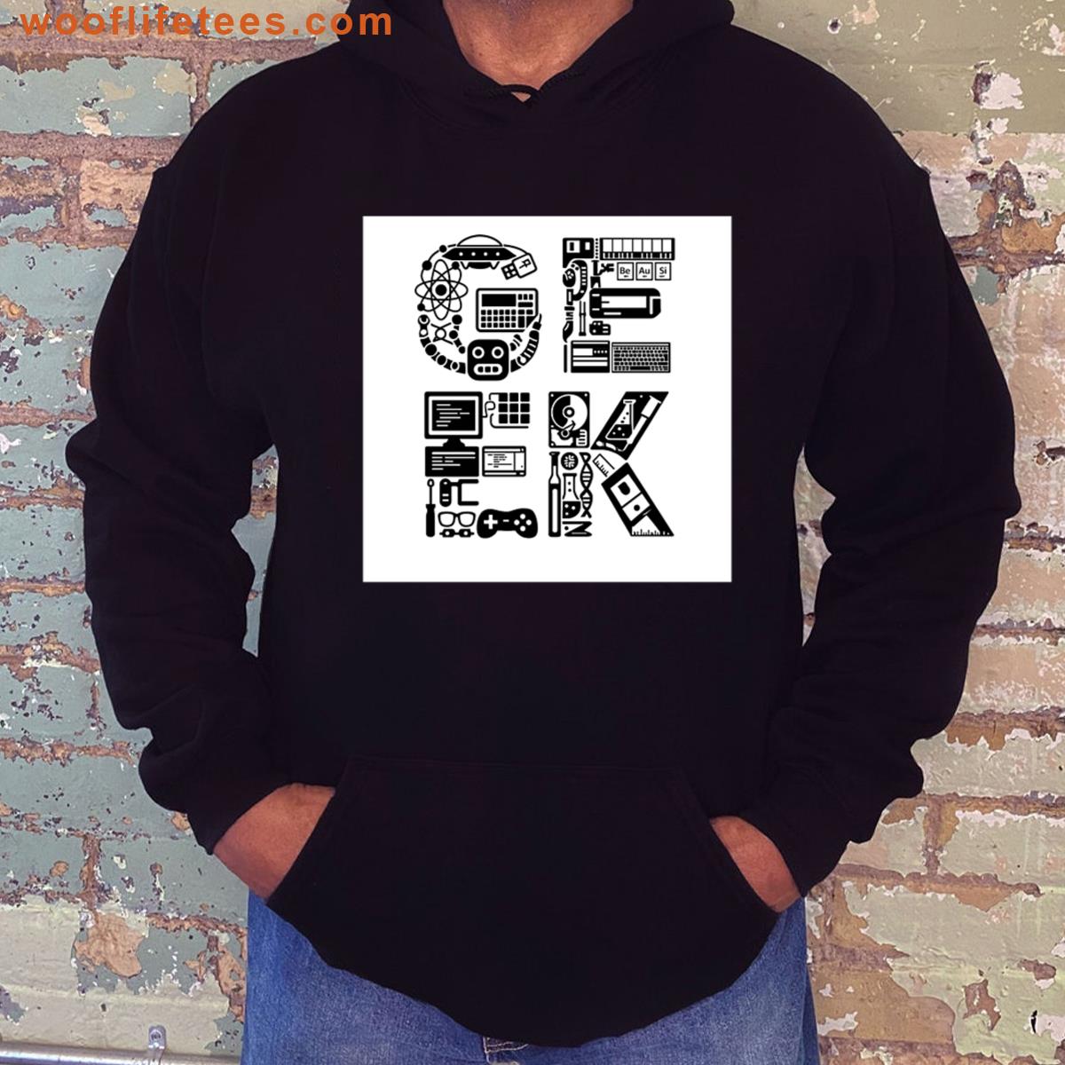 Geek Written With Geeky Stuff Oversized T-shirt