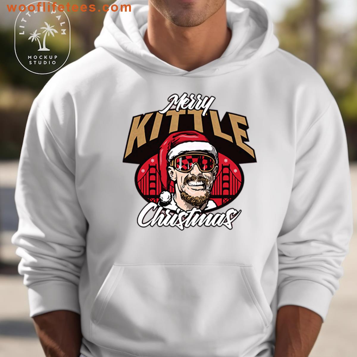 George Kittle Merry Christmas Football Bootleg Tee Football Fan Gift George Kittle T-shirt