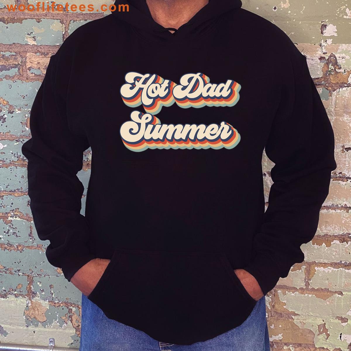Hot Dad Summer Vintage Fathers Day Summer Vacay Best Dad T-shirt