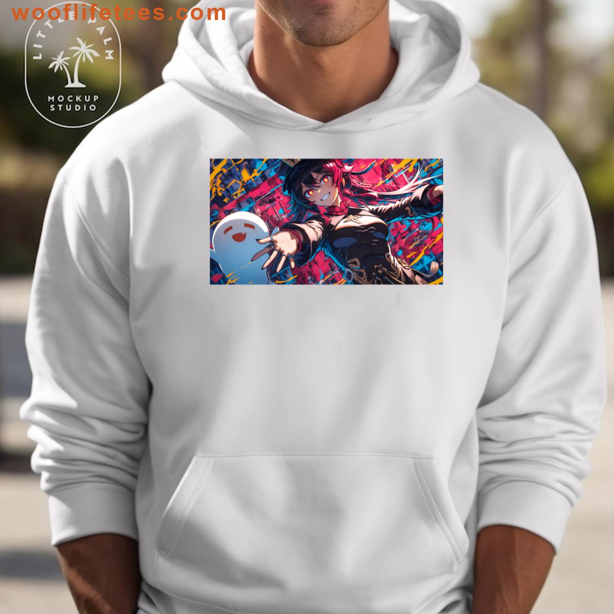 Hu Tao Genshin Impact Pyro Spirit Whisperer Deskmat T-shirt