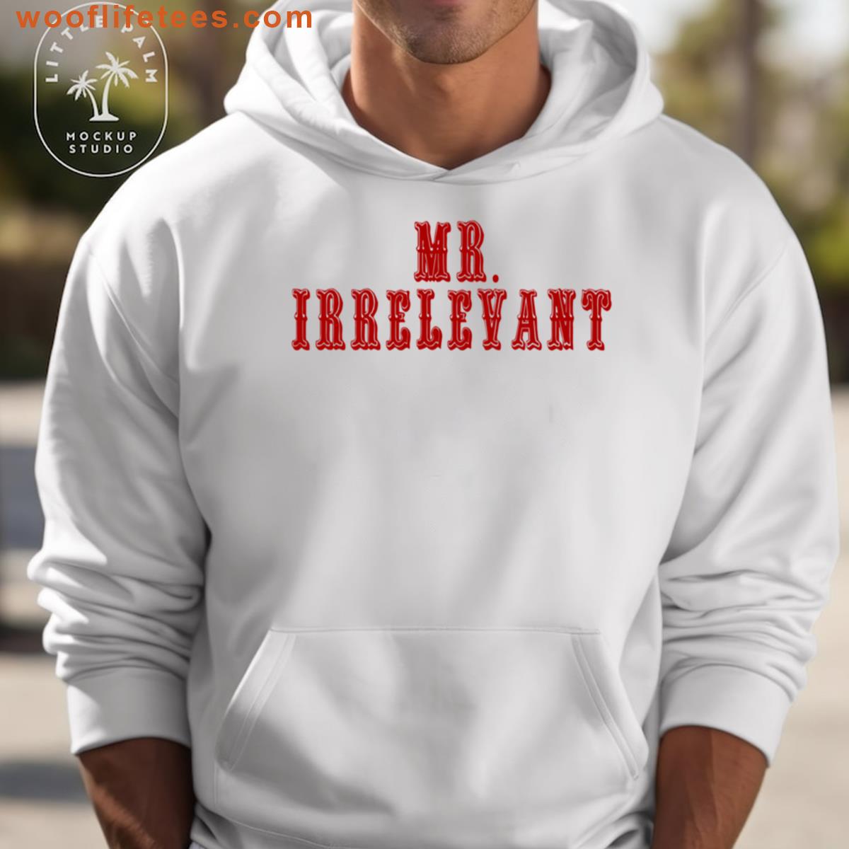 Irrelevant Red Oversized T-shirt
