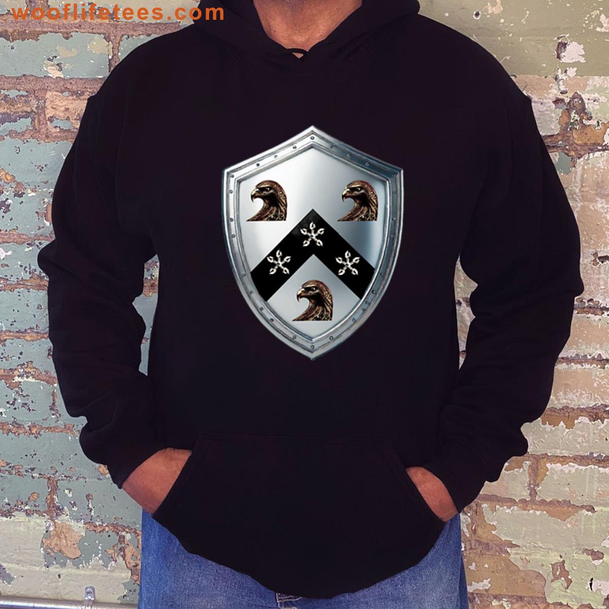 Jackson Family Shield Eagle And Chevron Design T-shirt