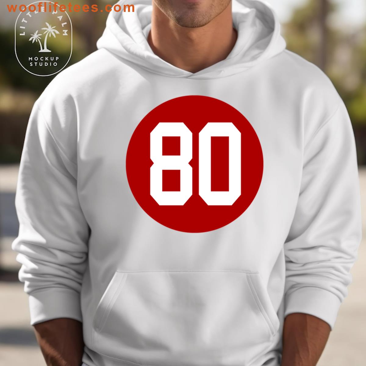 Jerry Rice Number 80 Jersey San Francisco 49ers Inspired Oversized T-shirt