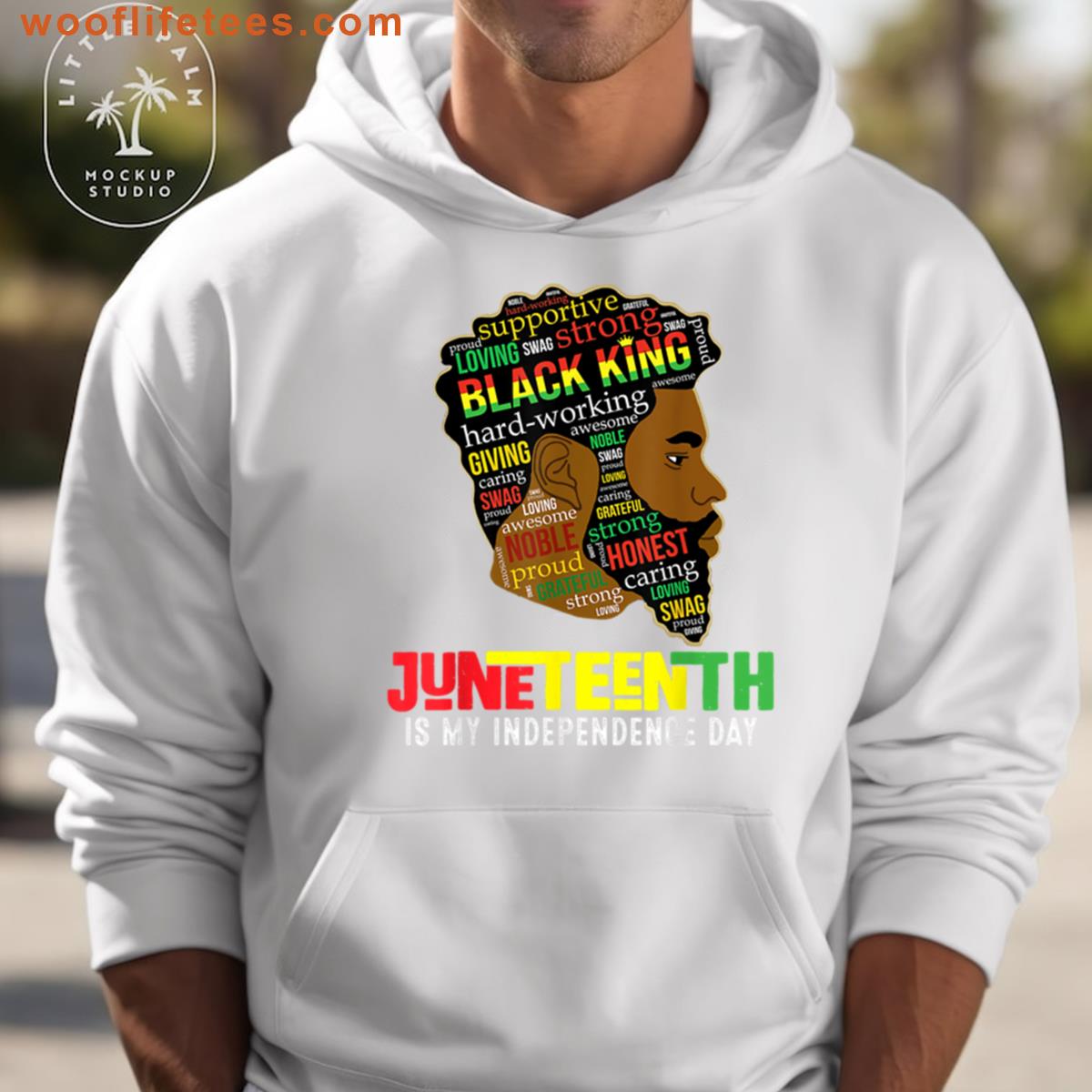 Junenth Is My Independence Day Black King Fathers Day Men T-shirt