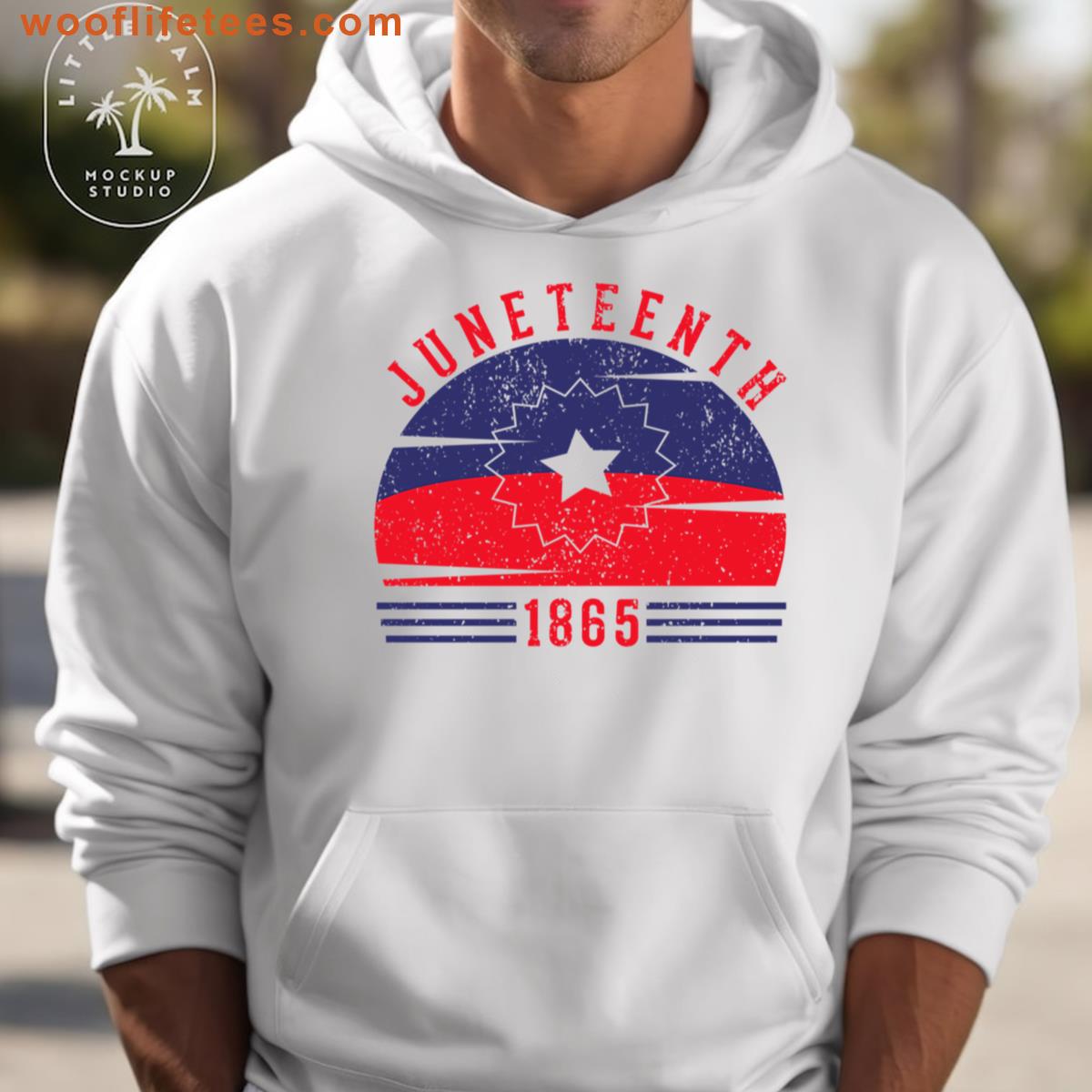 Juneteenth 1865 Vintage Retro Flag Grunge T-shirt