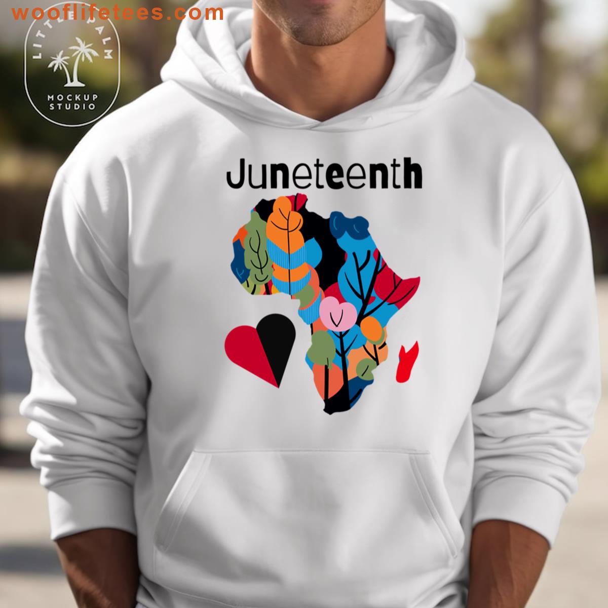 Juneteenth Africa Heart T-shirt