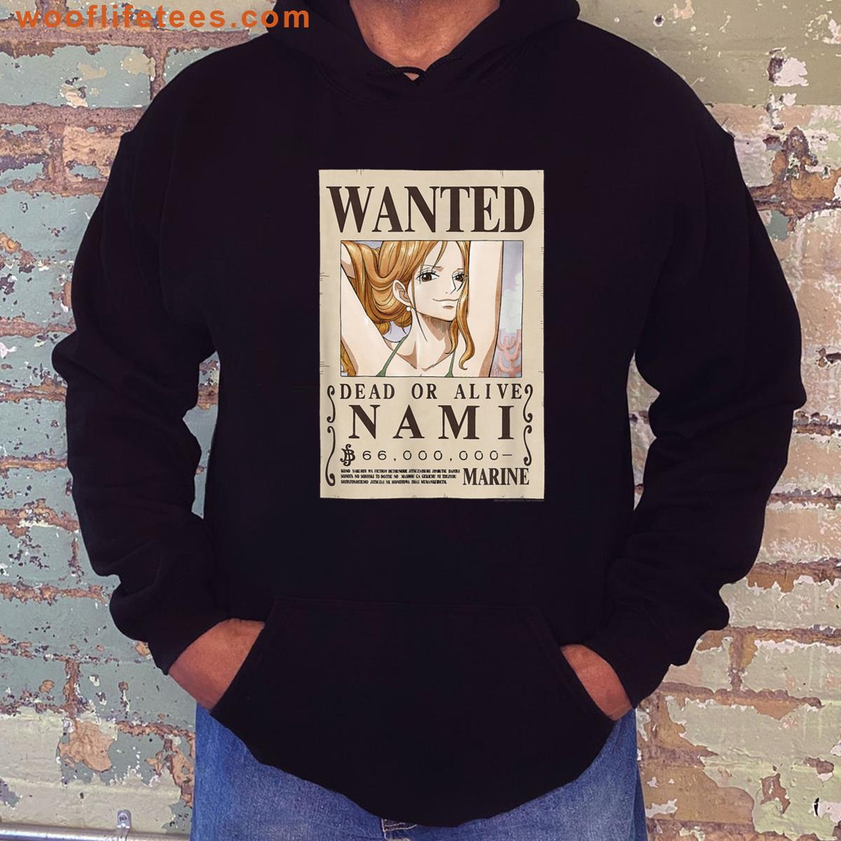 Anime Cat Burglar Nami Wanted Poster T-shirt