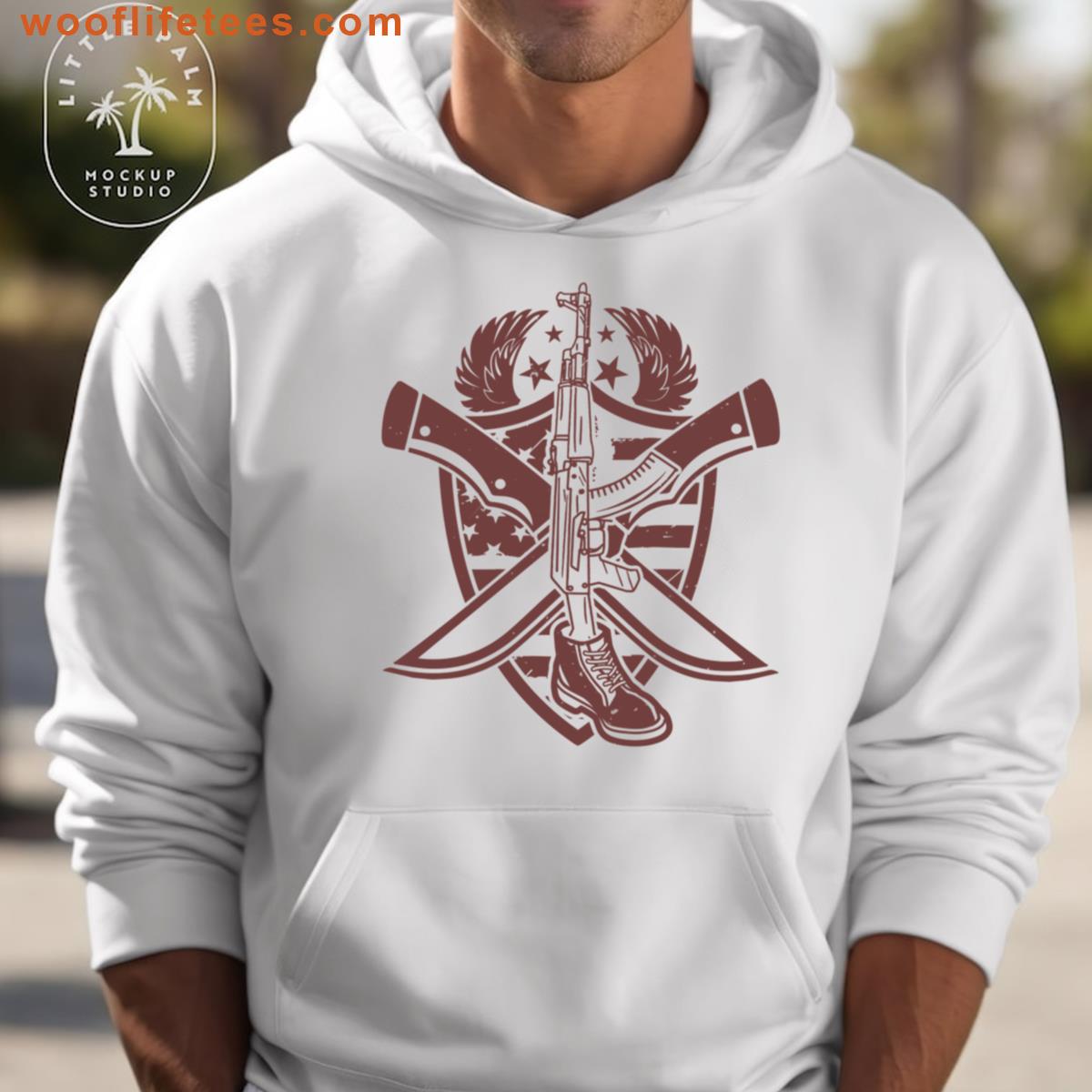 Armed Forces Symbol Patriotism Oversized T-shirt