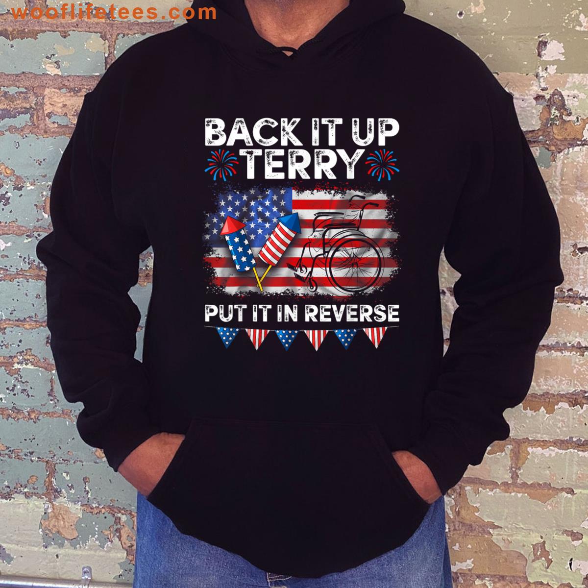 Back It Up Terry Put It In Reverse Funny 4th Of July T-shirt