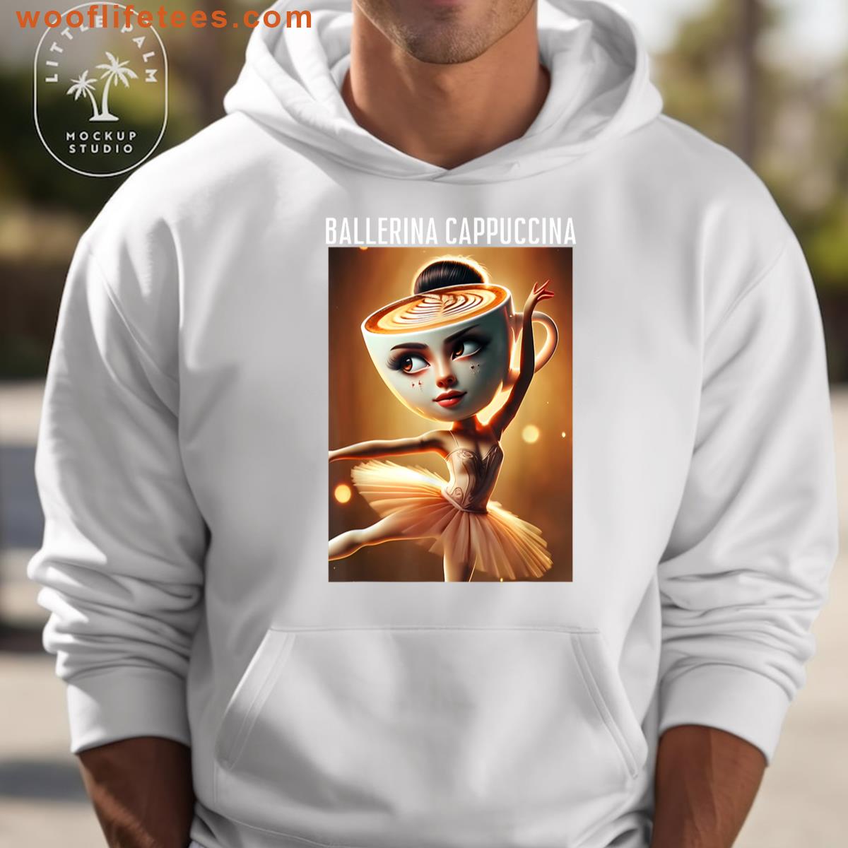 Ballerina Cappuccino Funny Italian Brain Red T-shirt