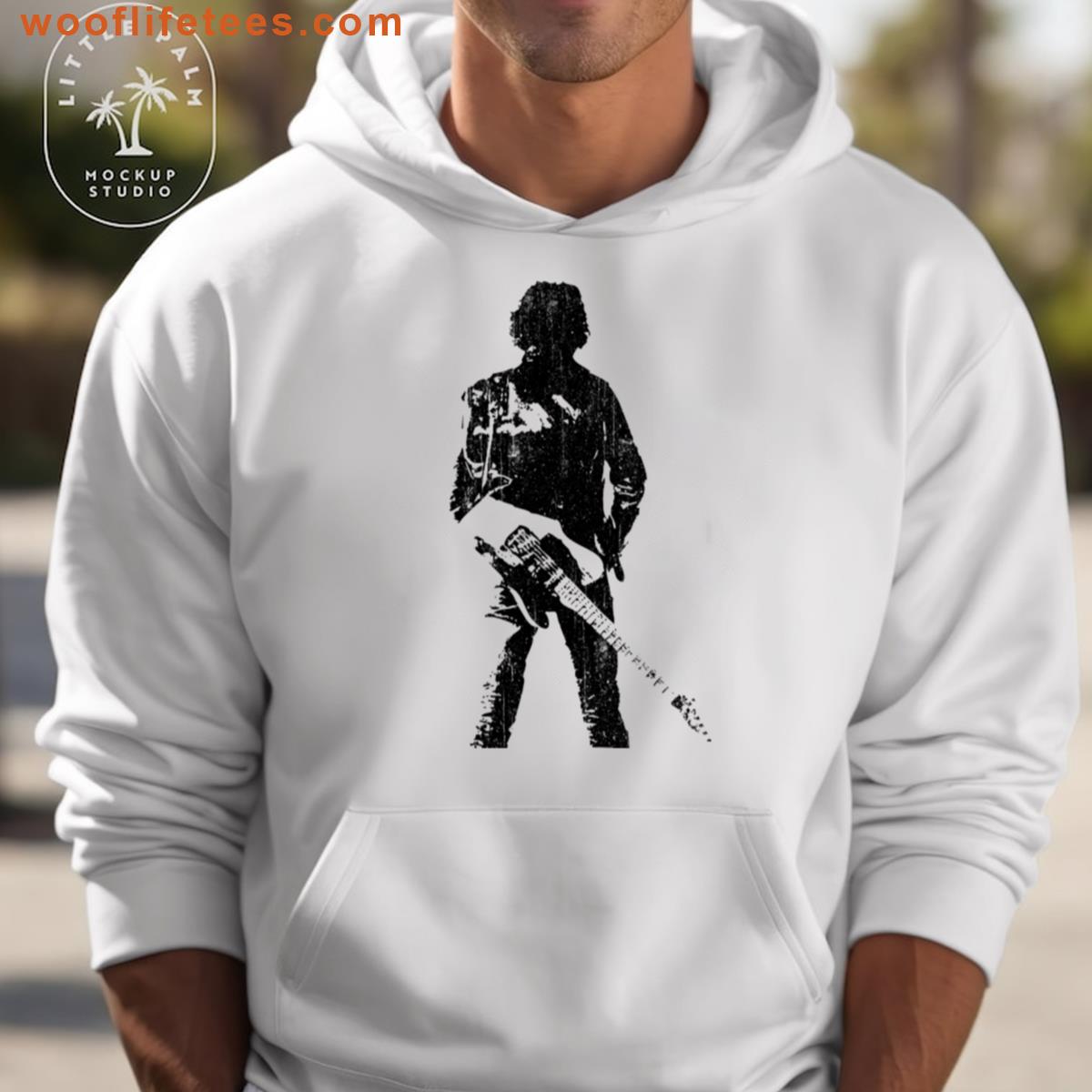 Bruce Springsteen Vintage Guitarist Retro Style T-shirt