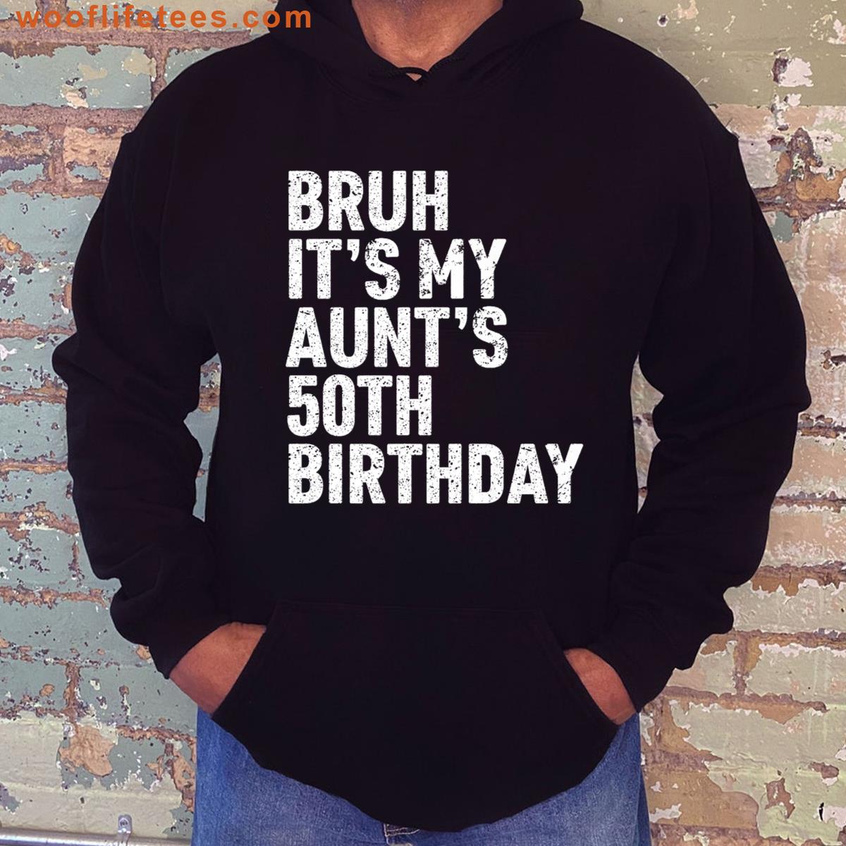 Bruh Its My Aunts 50th Birthday Queen 50 Year Old Funny Premium T-shirt