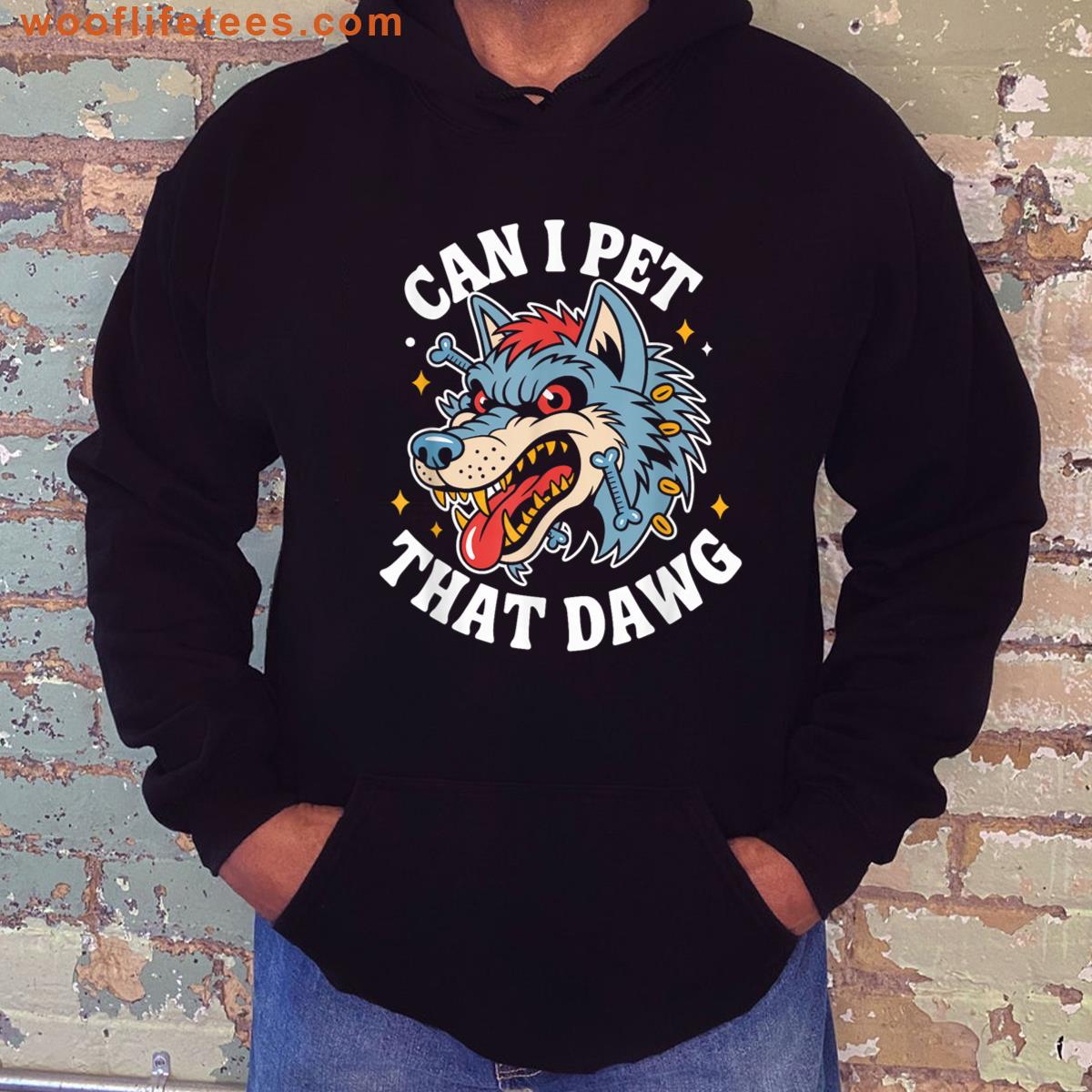 Can Pet Dawg Wolf Tattoo Art T-shirt