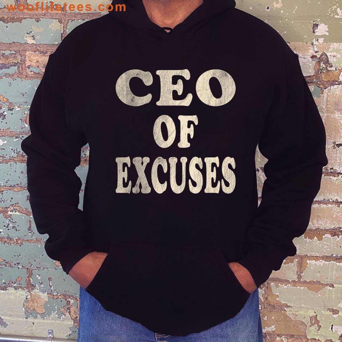 Ceo Of Excuses Funny Retro Quote Premium T-shirt
