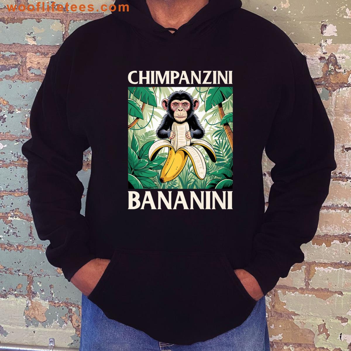Chimpanzini Bananini Italian Brainrot Meme Premium T-shirt