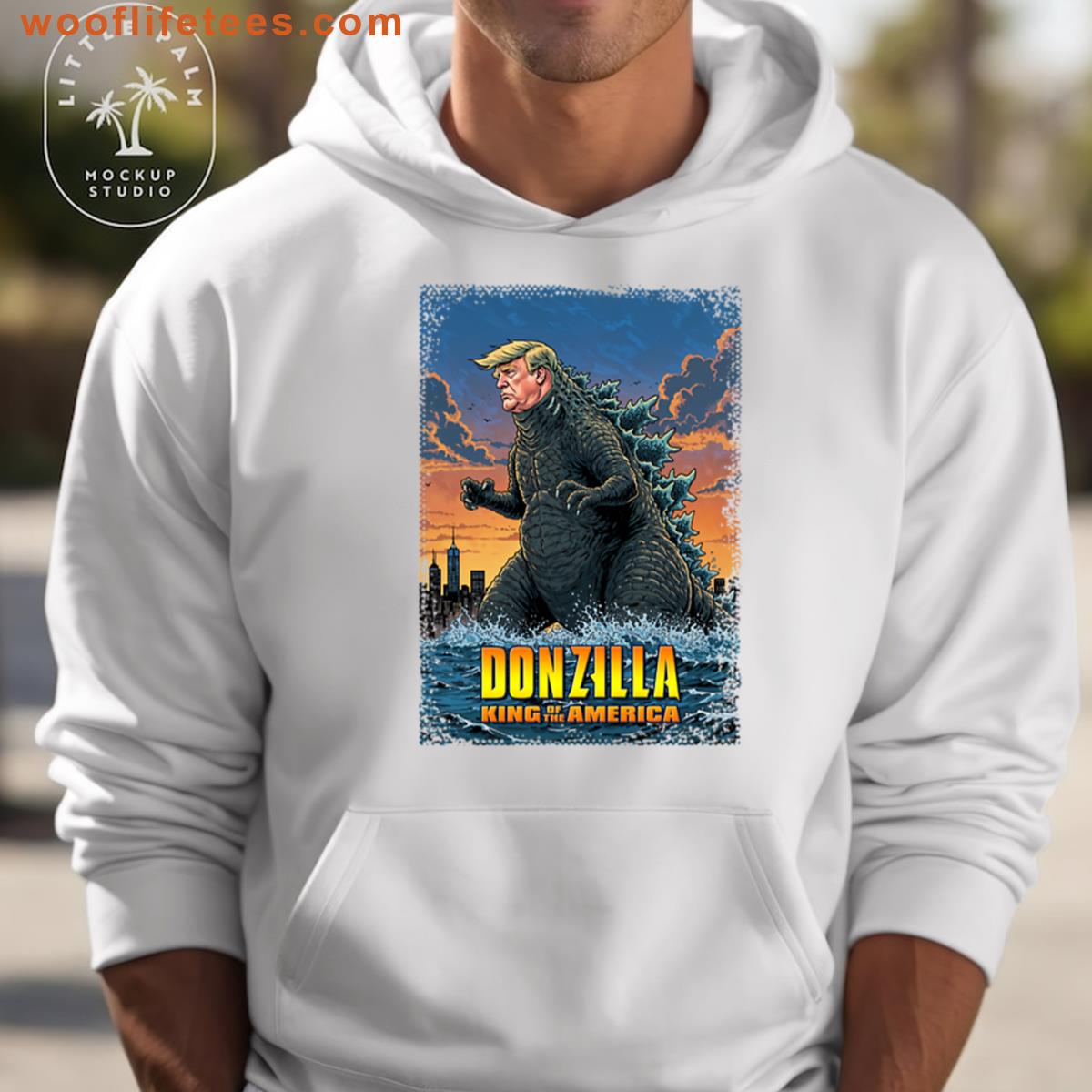 Donald Trump Godzilla Poster T-shirt