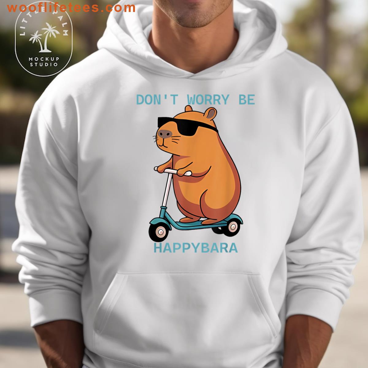Dont Worry Be Happybara Funny Meme Capybara Motivation T-shirt