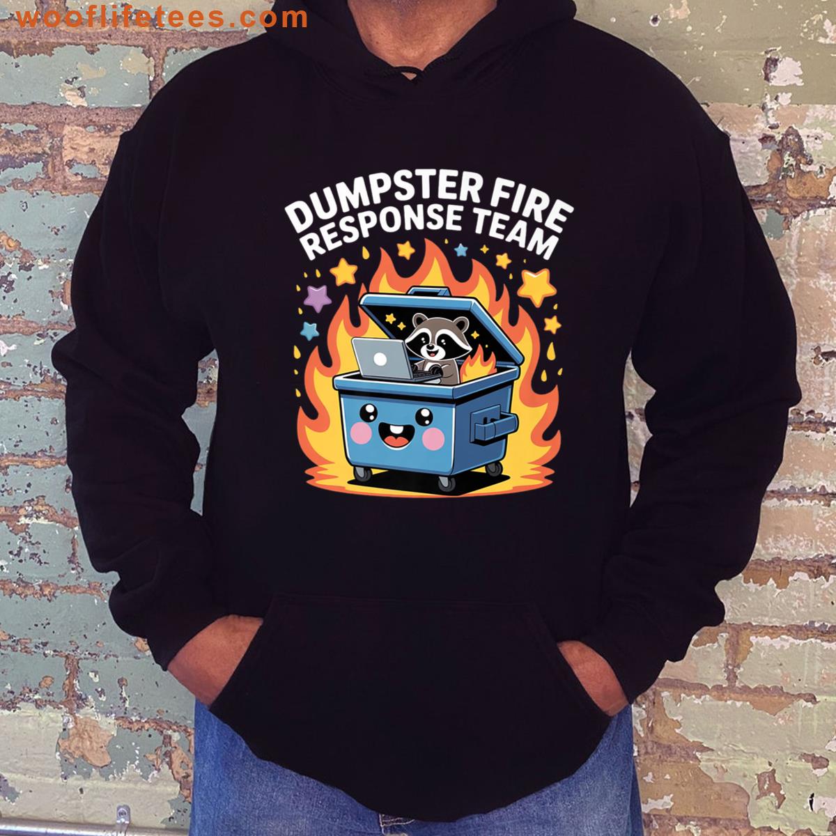Dumpster Fire Response Team Chaos Funny Meme Kawaii Employee Premium T-shirt