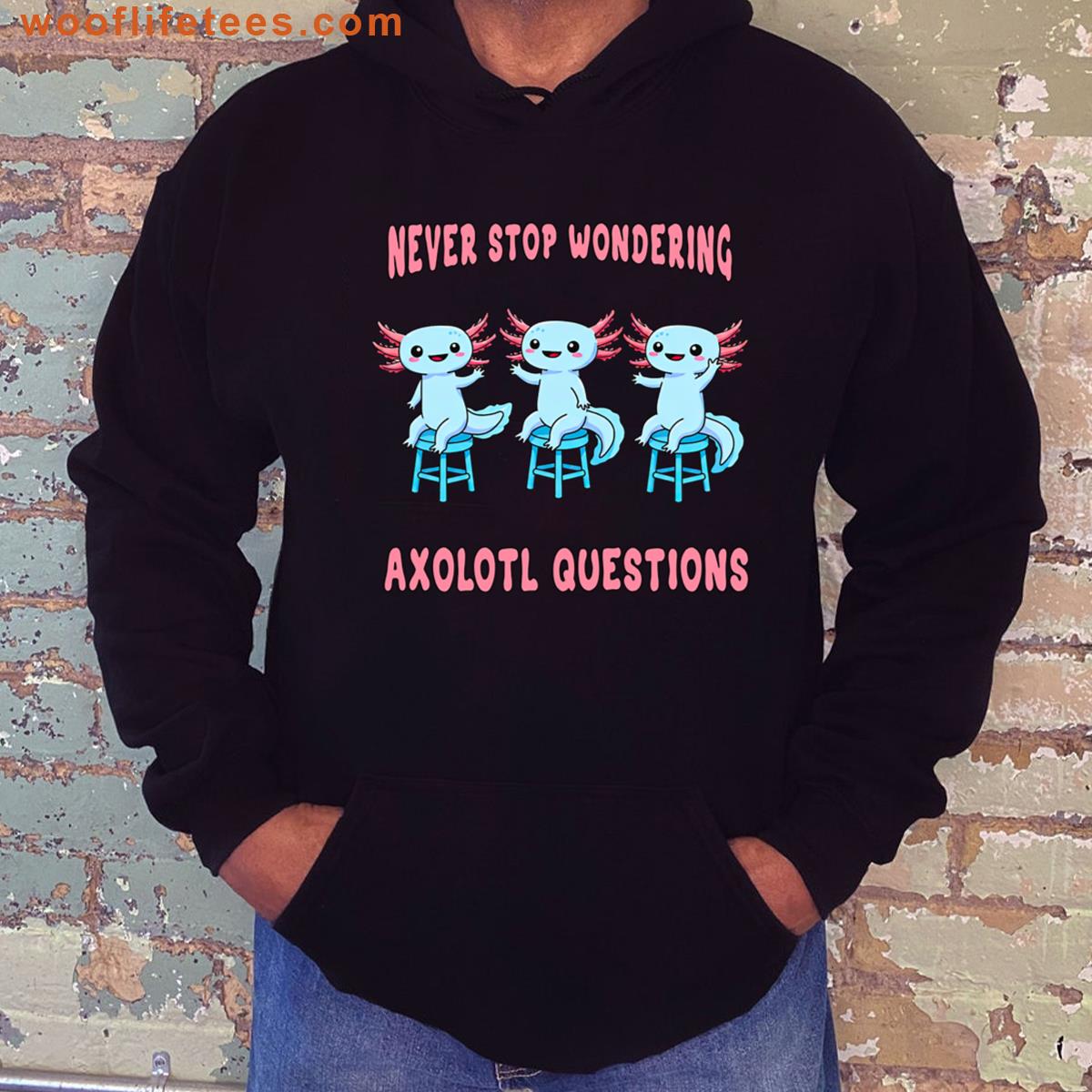 Funny Axolotl Office Humor Oversized T-shirt