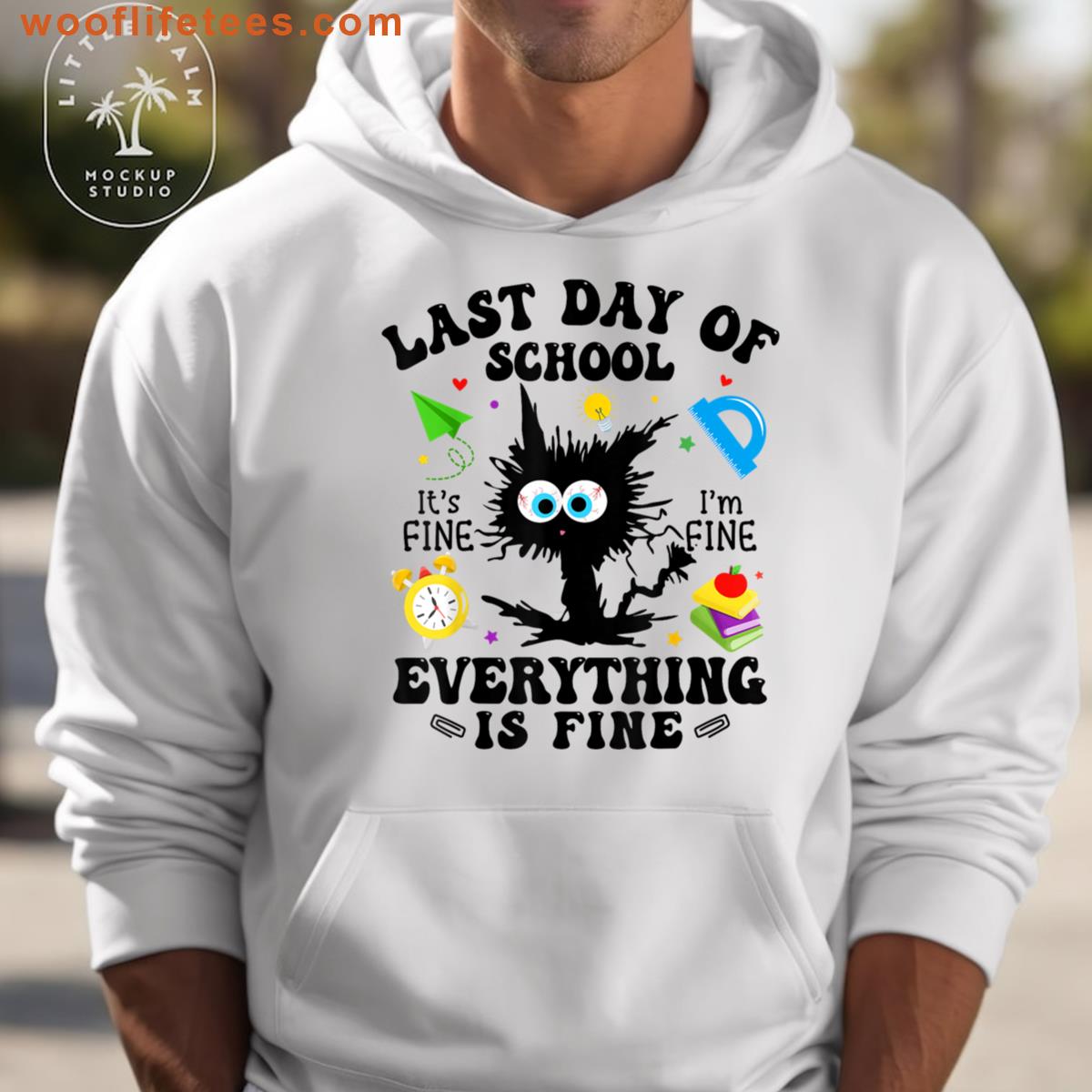 Funny Cat Last Day Of School Teacher End Of School Year 2025 T-shirt