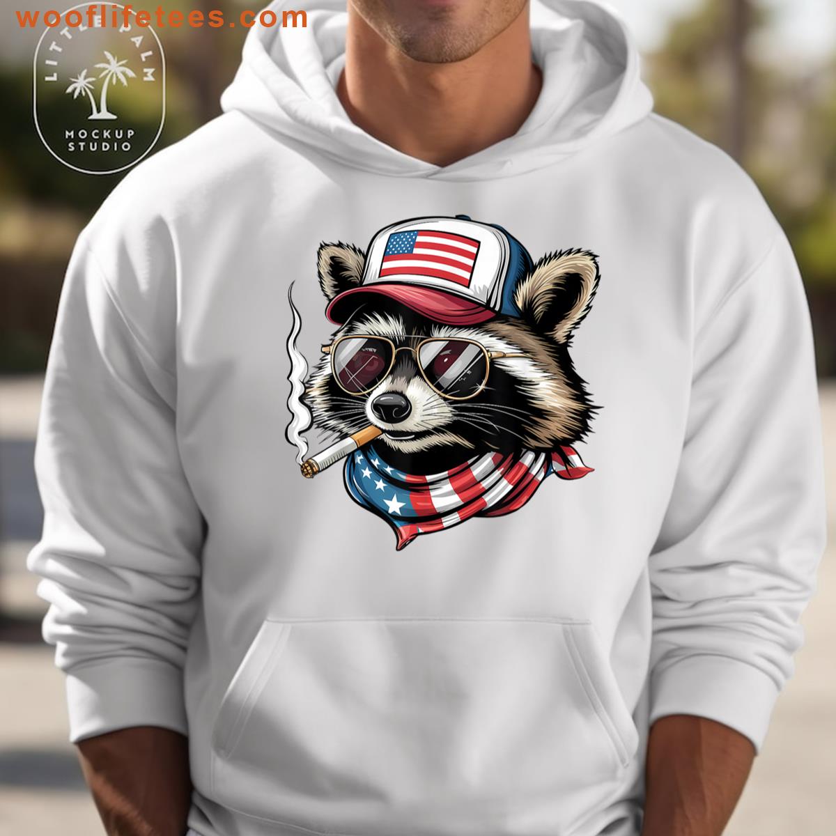 Funny Smoking Raccoon Gen Z Meme T-shirt