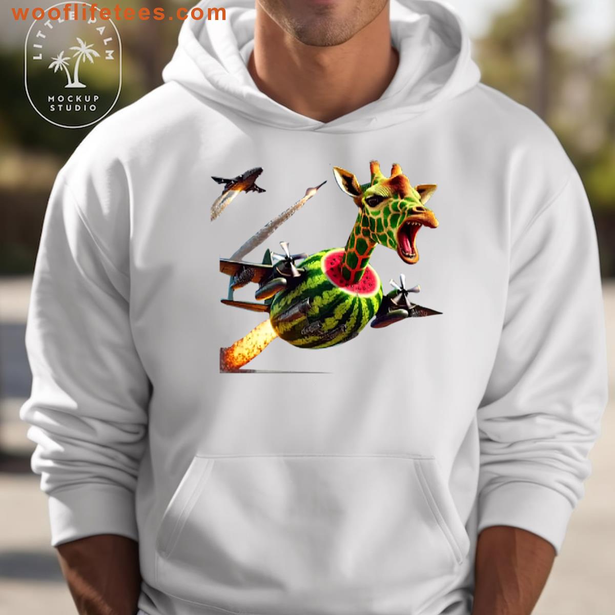 Giraffa Meloniera Girapa Meloniera Italian Brainrot Character T-shirt