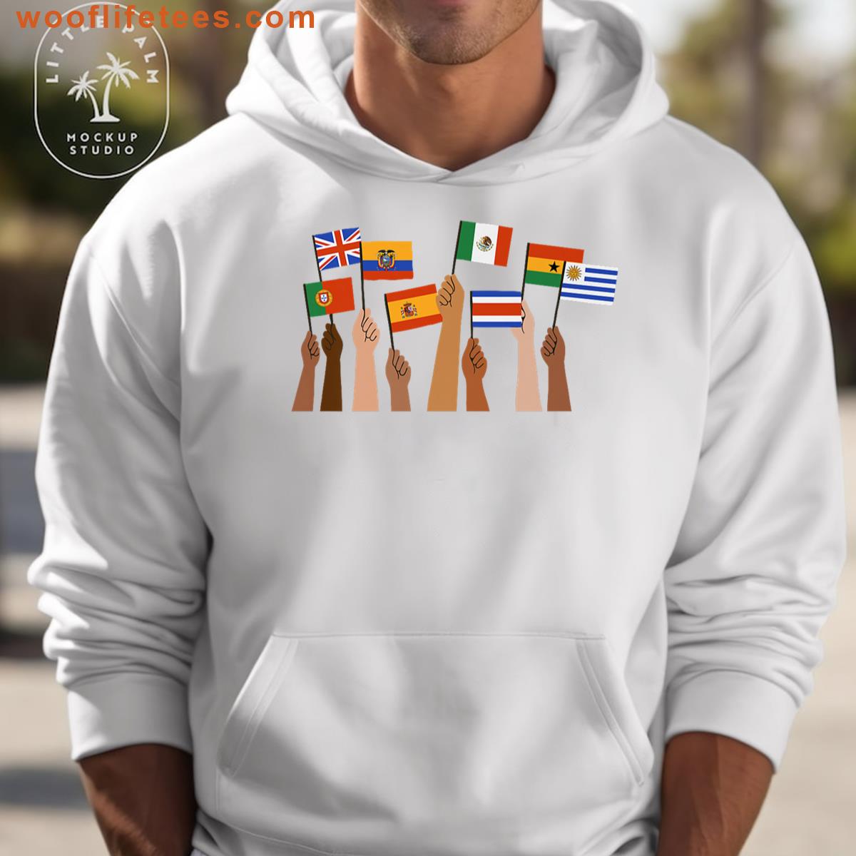 Hands With Flags Premium T-shirt