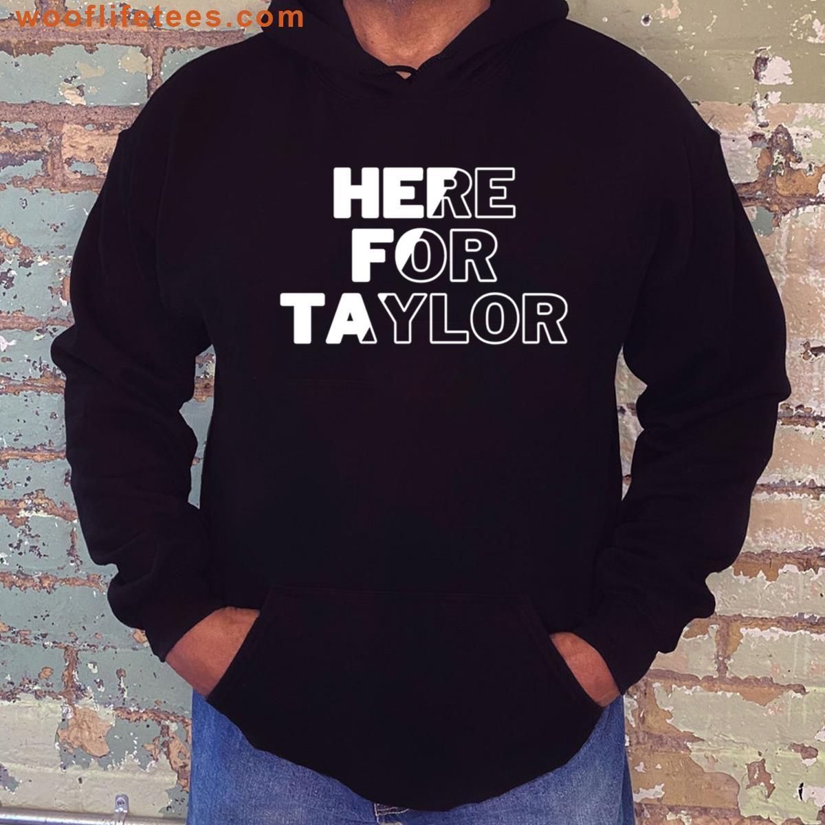 Here For Taylors Boyfriends Football T-shirt