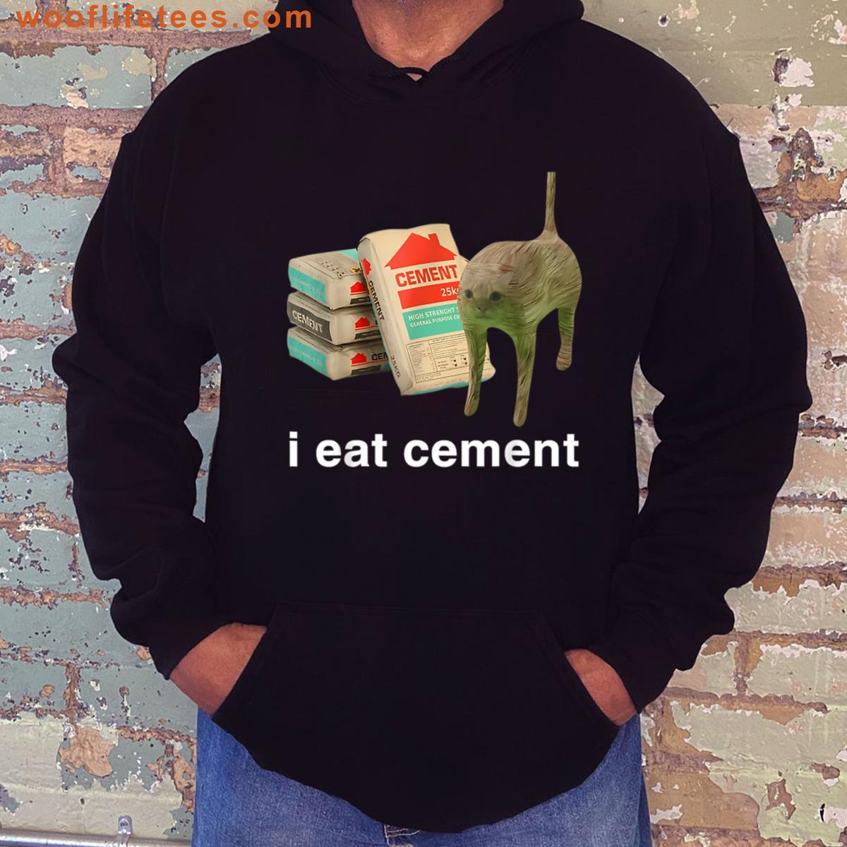 I Eat Cement Cursed Cat Funny Oddly Specific Meme T-shirt