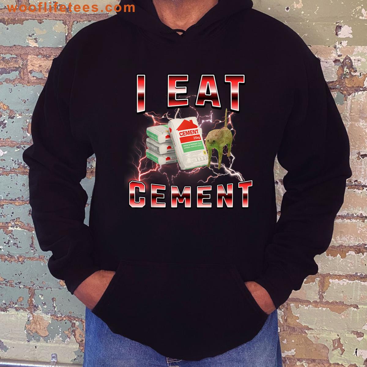 I Eat Cement Funny Cat Meme Internet Memes Funny Meme T-shirt