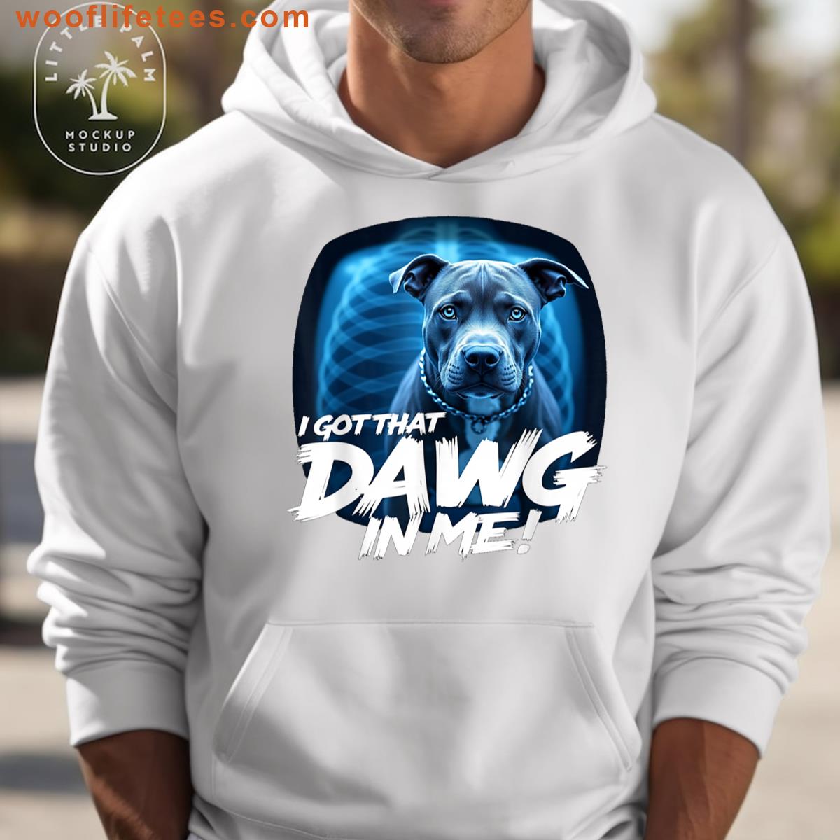 I Got That Dawg In Me Xray Pitbull Comic Ironic Meme T-shirt